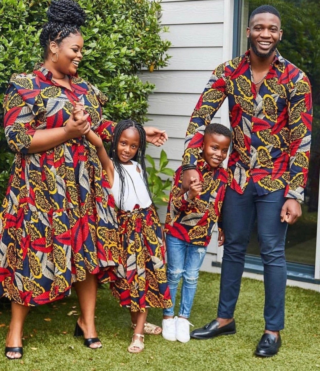 Matching african family outfits online
