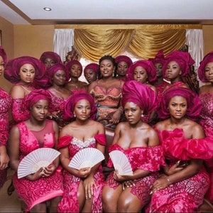Bridesmaids Ankara Dress, Couple African Outfit, Pre-wedding photoshoot, Bridesmaids dress, Party dress for Bridesmaids,