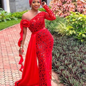 African Lace Dress,official Dress,traditional Wears,african Fit