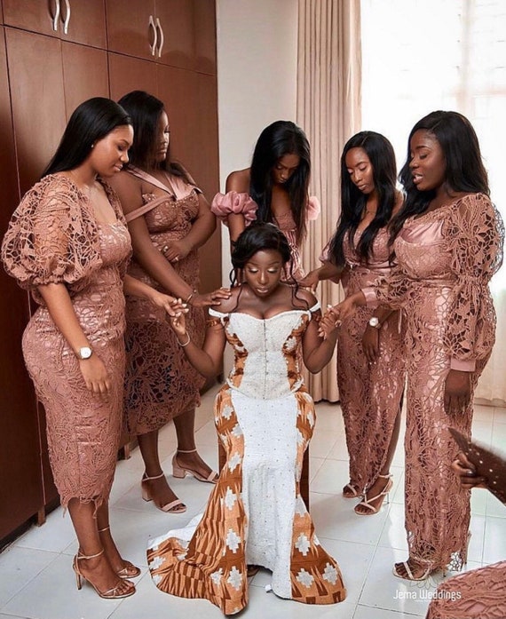 Bridesmaids Ankara Dress African Print Wedding Dresses Weddings