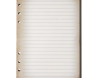 StoryForge Binder Refill: A5 DND Notebook Journal Paper - 100 Sheets (200 Pages) with Ring Holes & Immersive Parched Border Print