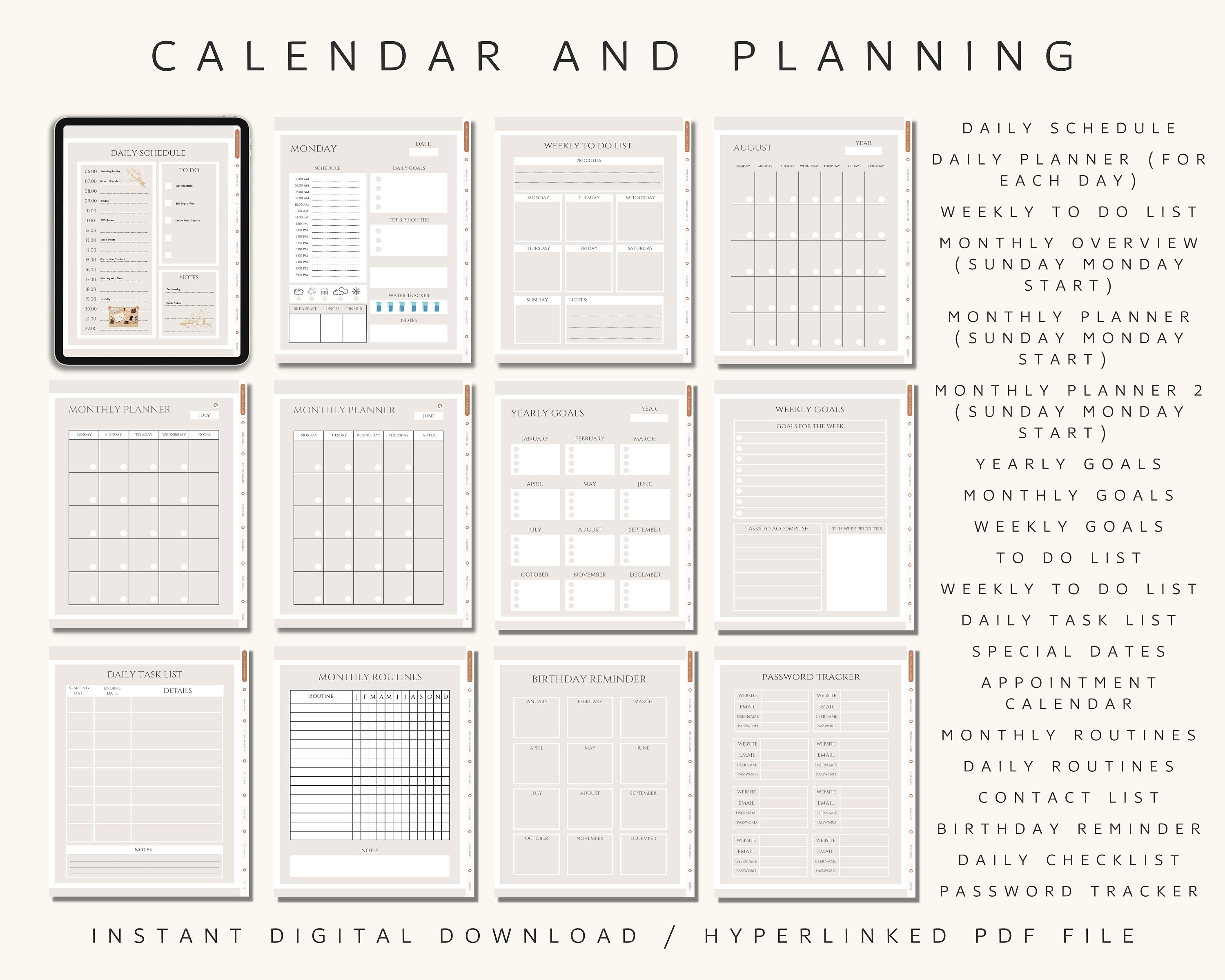 ADHD Digital Planner ADHD Planner Adult ADHD Journal Adhd Etsy Australia