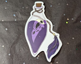 Bird bottle sticker