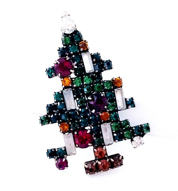 Vintage Weiss Christmas Tree Brooch Pin. Christma… - image 6
