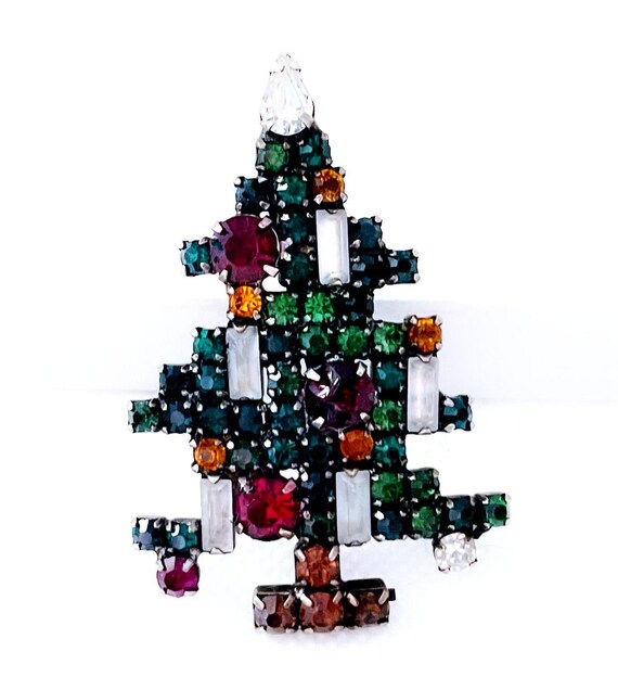 Vintage Weiss Christmas Tree Brooch Pin. Christma… - image 3