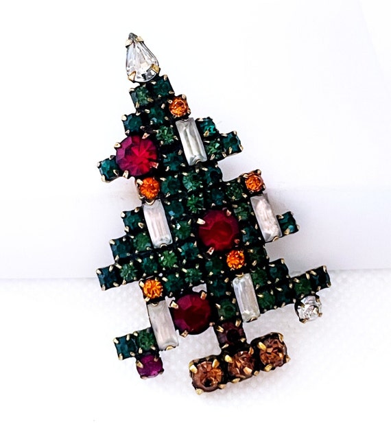 Vintage Weiss Christmas Tree Brooch Pin. Christma… - image 8