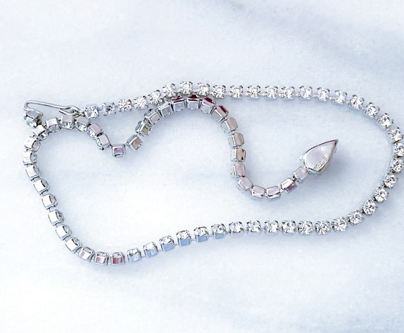 Gorgeous Vintage Weiss Rhinestone Necklace Choker - image 9