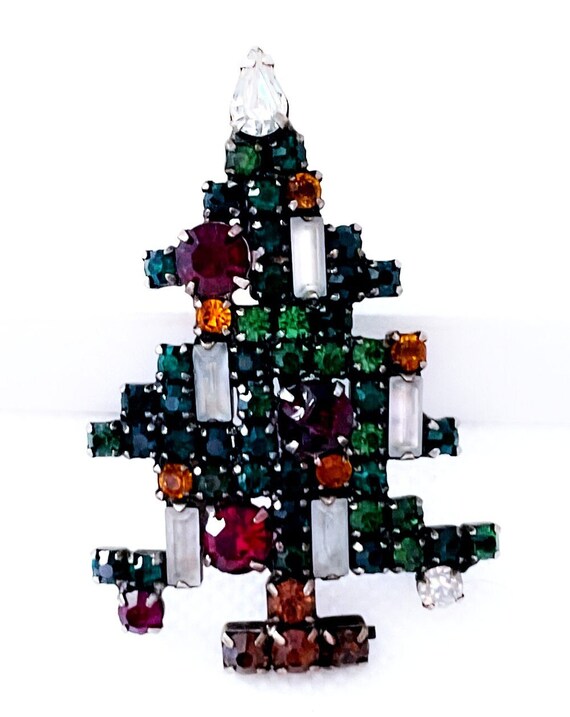 Vintage Weiss Christmas Tree Brooch Pin. Christma… - image 9