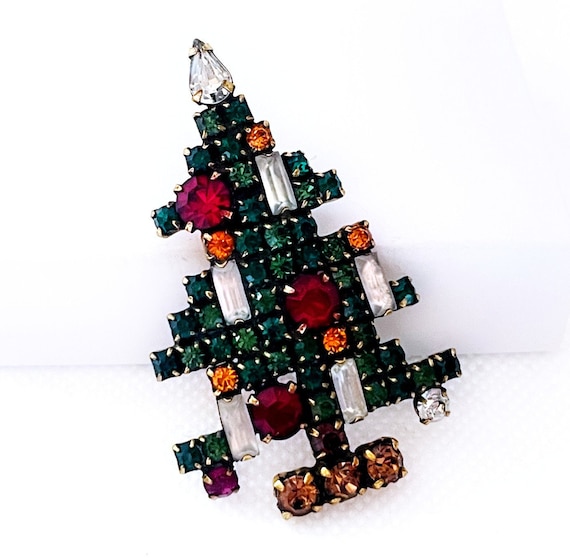 Vintage Weiss Christmas Tree Brooch Pin. Christma… - image 2