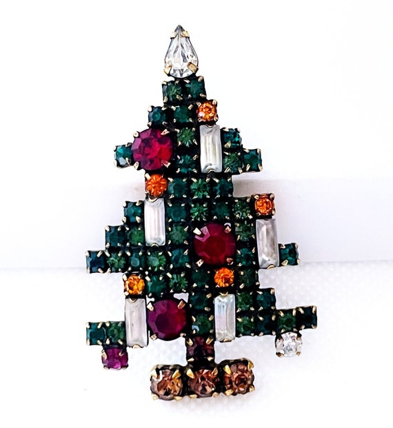 Vintage Weiss Christmas Tree Brooch Pin. Christma… - image 5