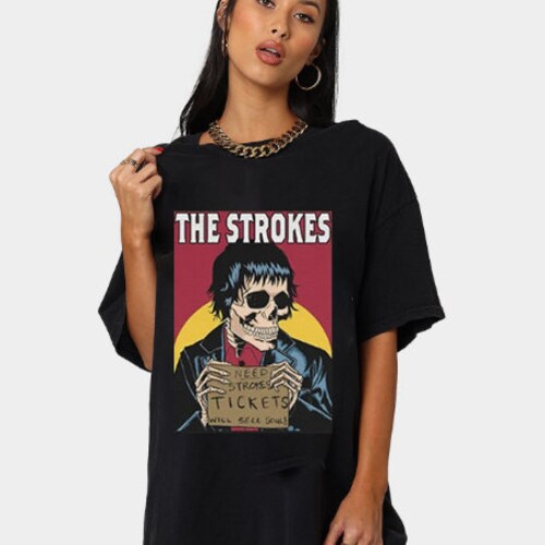 The strokes t shirt womens Clearance