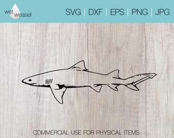 Shark Digital File - Svg, Png, Dxf, Eps, Jpg, Cricut