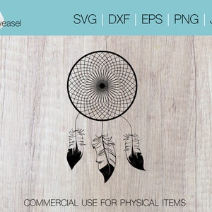 Dreamcatcher Digital File - Svg, Png, Dxf, Eps, Jpg, Cricut