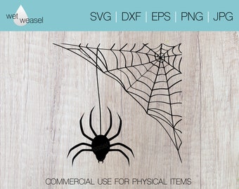 Plik cyfrowy Corner Spiderweb - Svg, Png, Dxf, Eps, Jpg, Cricut
