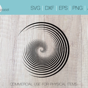 Geometryczny plik cyfrowy spirali-SVG, PNG, DXF, Eps, Jpg, Cricut