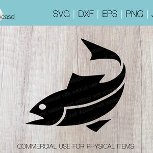 Fish Digital File - Svg, Png, Dxf, Eps, Jpg, Cricut