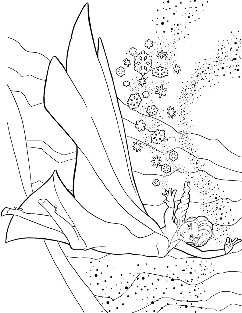 21 Frozen Coloring Pages Frozen Elsa Coloring Book Birthday Etsy