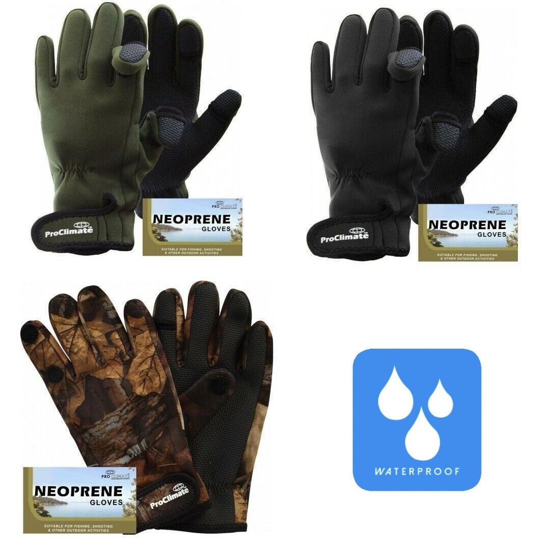 Men's Neoprene Gloves Fishing Hunting Outdoor Winter Sports Gloves -  UK