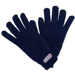 2022 New Womens Ladies Adult Half & Full Finger Winter Warm 3M THINSULATE GLOVES, Knitted, NAVY, Other colours available Navy