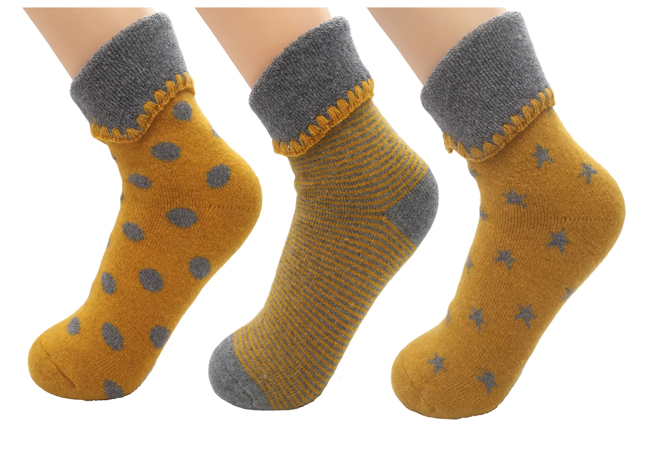 Ladies Cosy Angora Socks