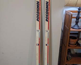 Rossignol Strato 102 Antique Refurbished Ski Wall Art Set