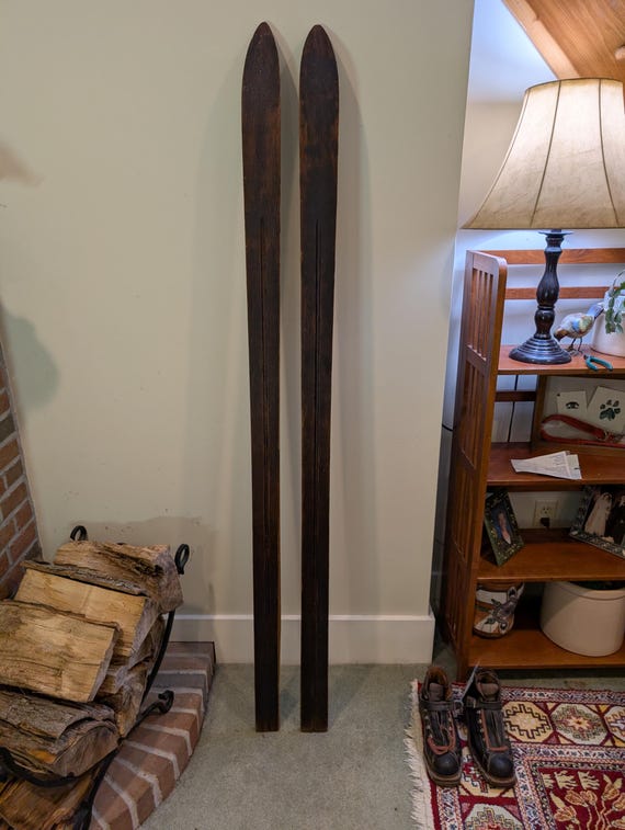 Wooden VERY EARLY 1890s Ski Meister Yellow Pine Origin