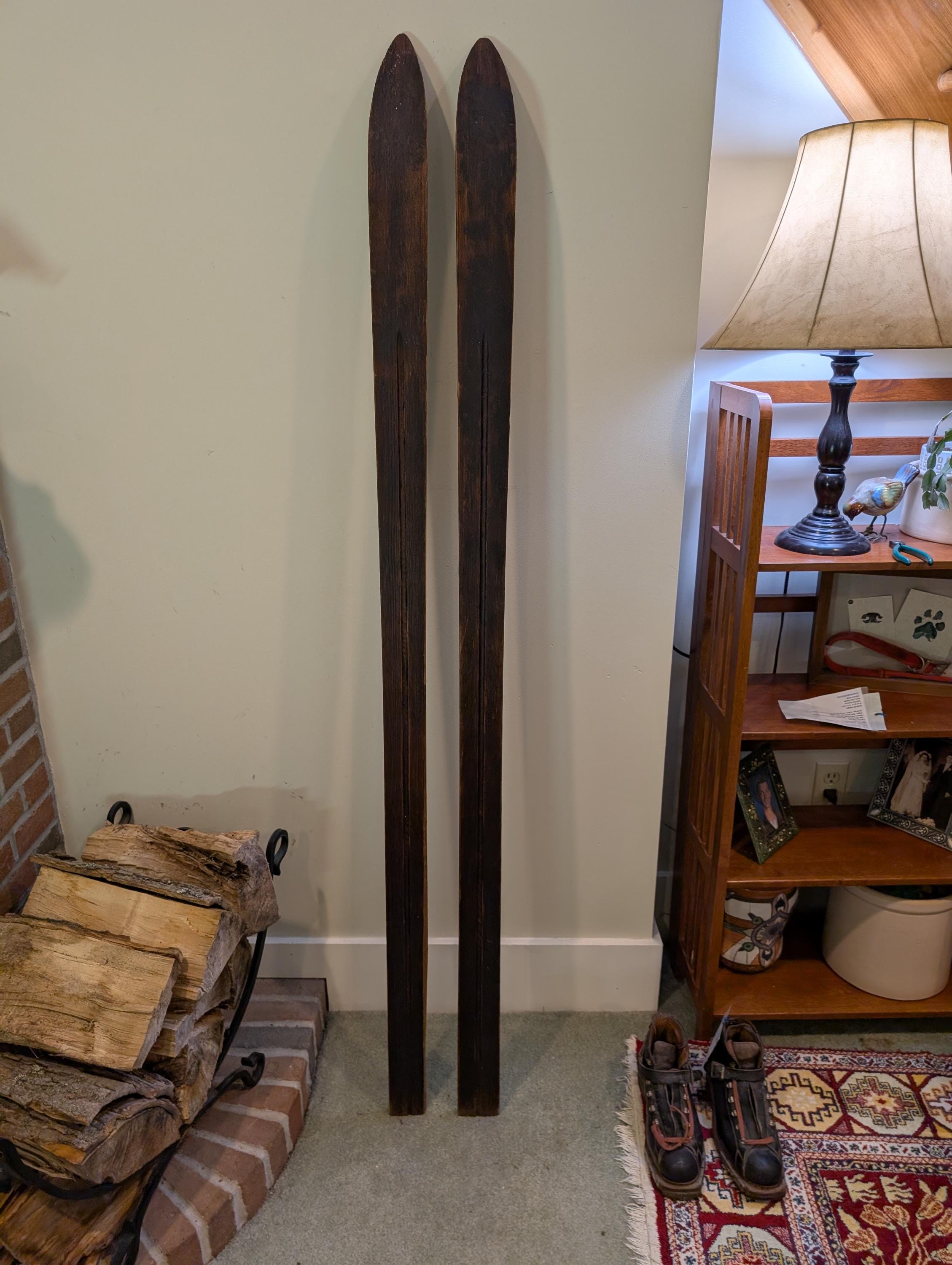 Antique wood skis - Etsy 日本