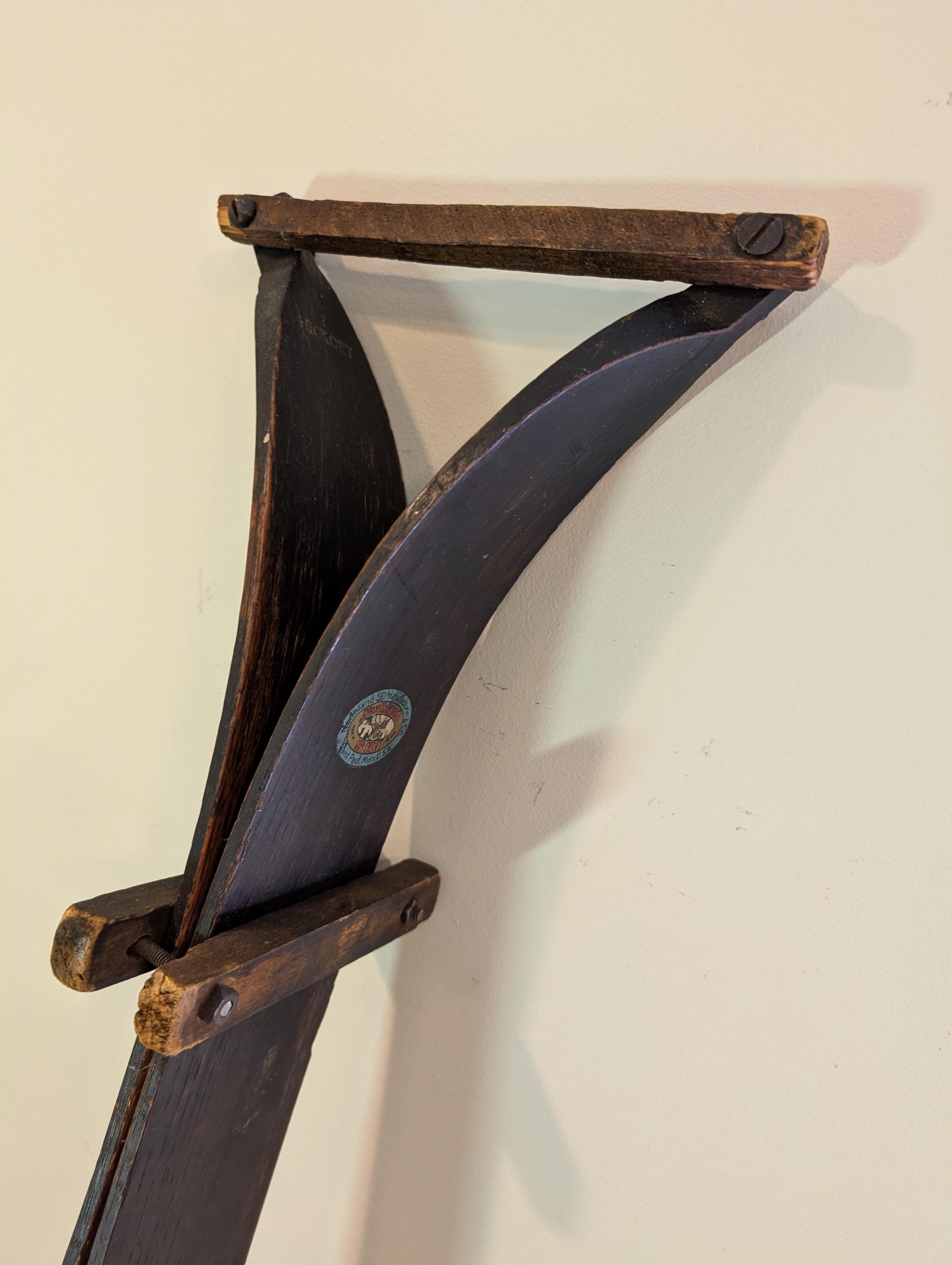 Antique Hickory Skis - Etsy