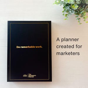 The Marketer’s Planner – Undated Printed Planner in Black Cover
