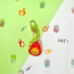 Porte-clé Keychain petite flamme de feu toute mignonne