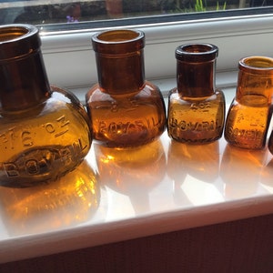 Victorian Bovril Jars | 1900’s | Antique Glass | Hand Crafted Jars | Edwardian