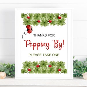 Ladybug Baby Shower, Clover Baby Shower, Ladybug Party Set LB23