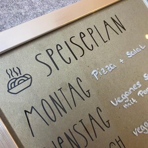 Speiseplan | DinA4 | Wiederverwendbar | Organisation | Essensplan | Art.-Nr.: RP-SP-23-00