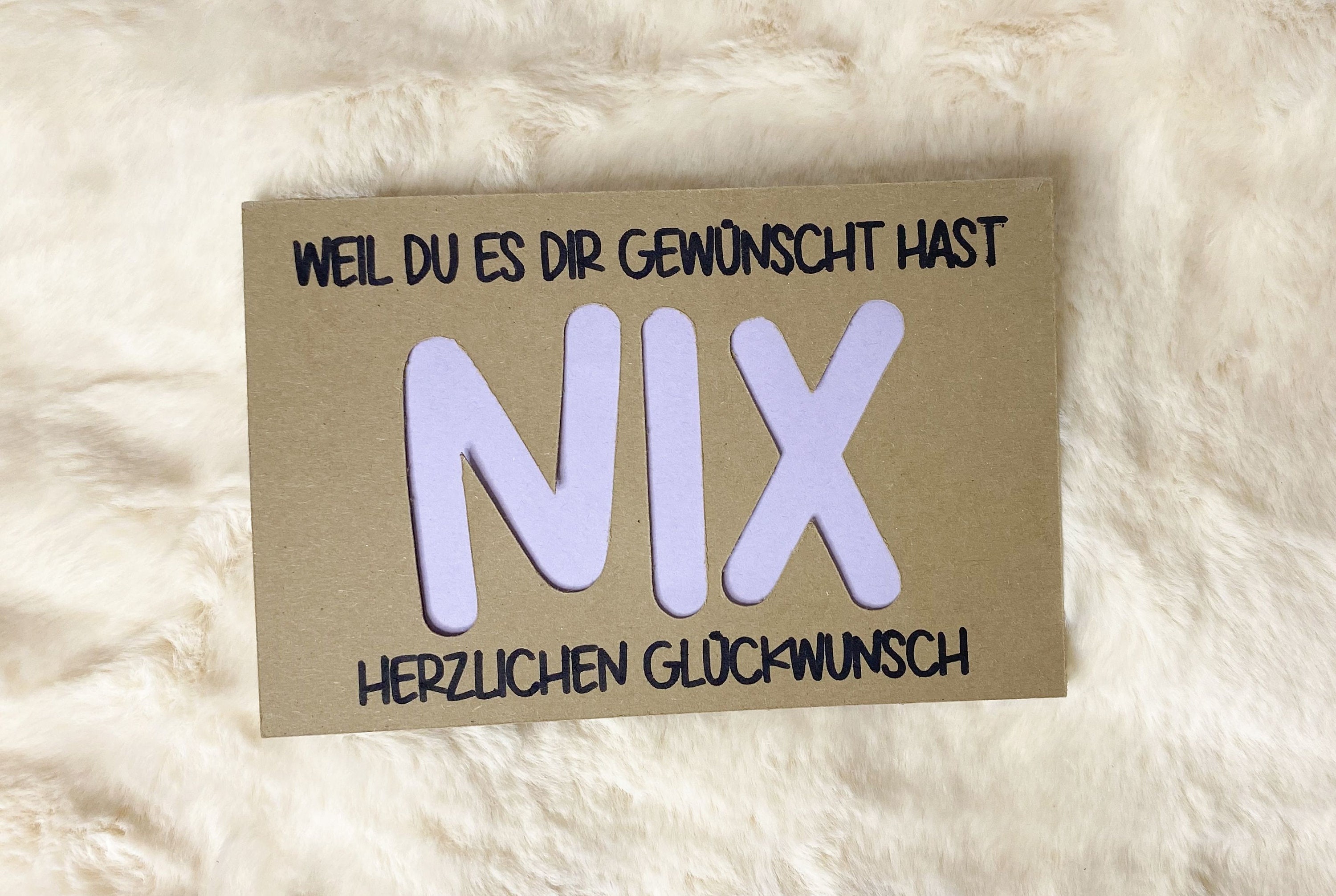 Geldgeschenk weil du es Dir gewünscht hast NIX Geschenkidee Geschenk