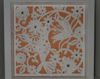 3D Hummingbird Shadowbox