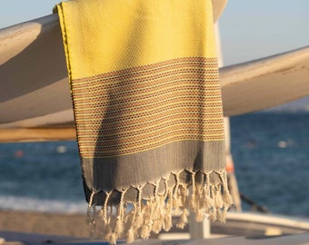 Pistachio Turkish Cotton Beach Towel: Oversized Bath Spa Towel (39” x 70”)
