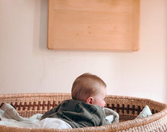Cesta de juego tejida a mano para bebé: decoración ecológica para habitación infantil, cesta de Ghana