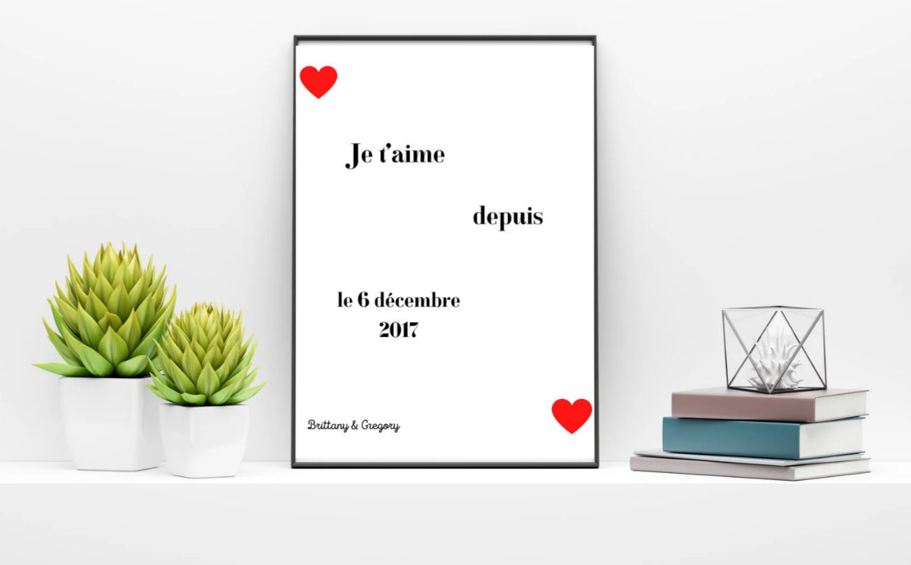 Affiche Je T'aime Depuis
