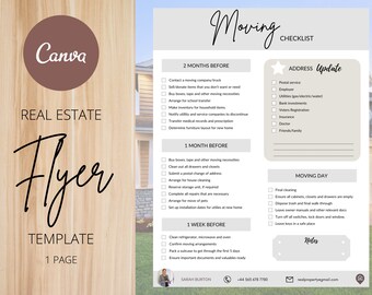 Realtor Moving Checklist: Customizable Client Guide (Canva, PDF)