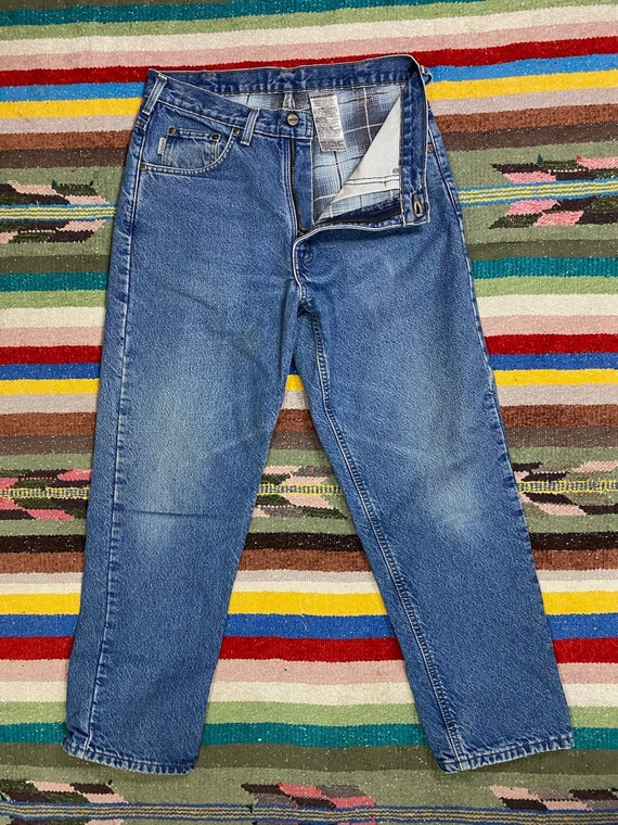Vintage Flannel-lined Carhartt Jeans 32x28.5