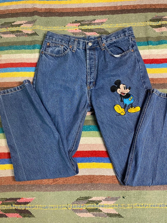 vintage mickey mouse jeans Gem