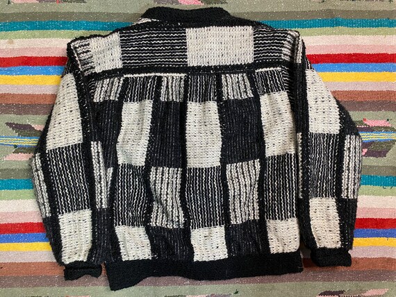 Vintage Black and White Checkered Jacket - image 3