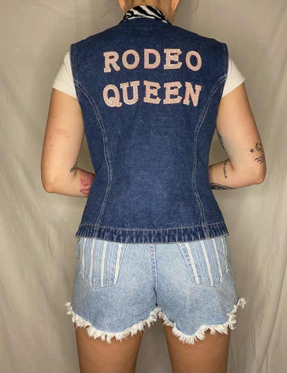 Upcycled Vintage Rodeo Queen Vest - image 1