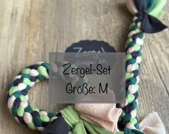 Hundespielzeug Zergel-Set in Größe M  | Ziehspielzug