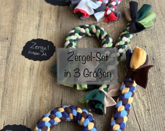 Dog toy Zergel set in 3 different sizes | pull play