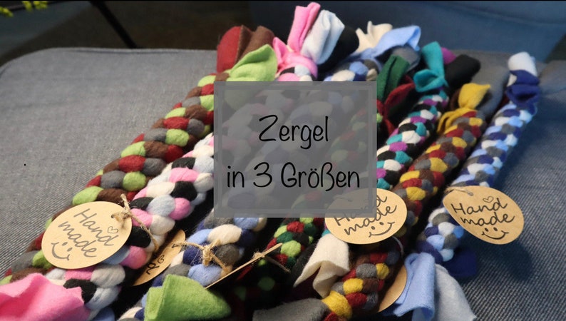 Dog toy Zergel in 3 different sizes Pull toy image 1