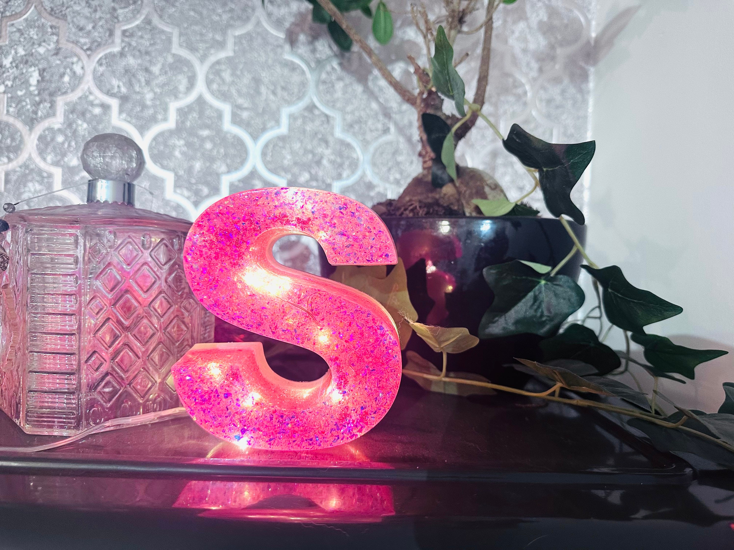 Custom Any Colour Large Light up Letter Lamps// Battery Etsy UK