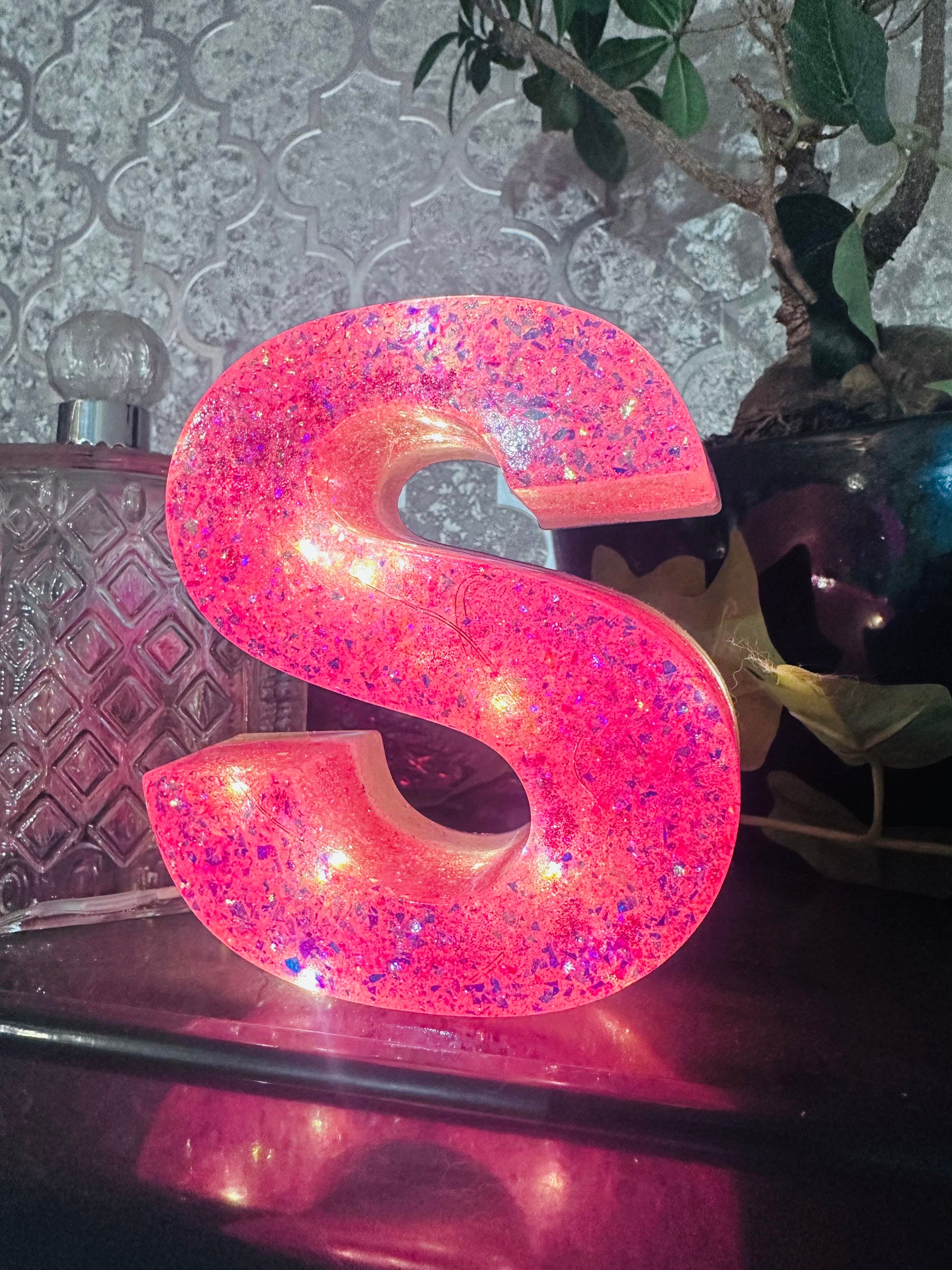 Custom Any Colour Large Light up Letter Lamps// Battery Etsy UK