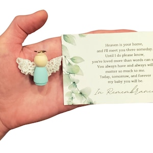 Miscarriage Gift, Angel Baby Mini, Baby Loss Keepsake, Sympathy Gift, Baby In Heaven Decor, Grieving Mom Gift, Handmade, Personalized Option