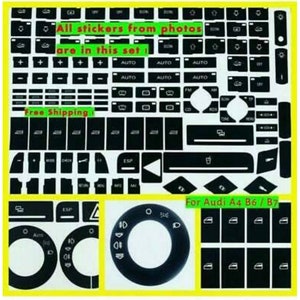 Audi A4 Button repair set of vinul stickers